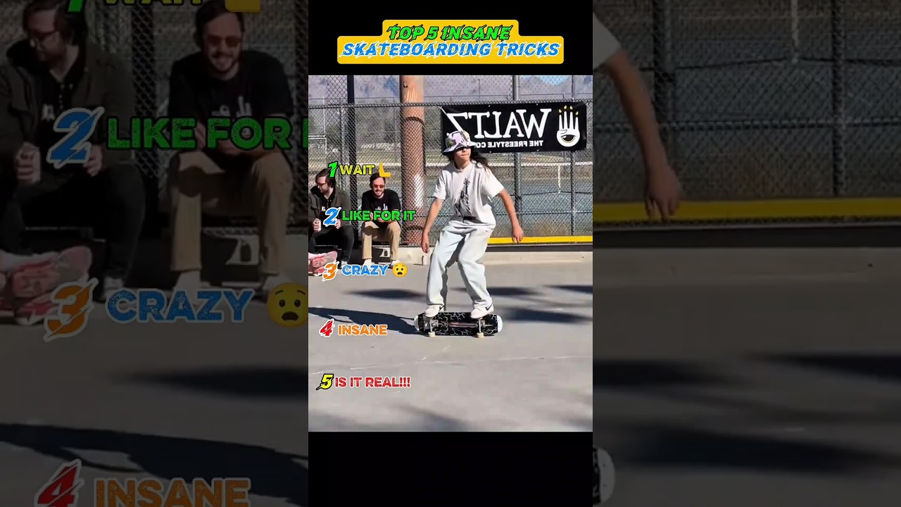 5 Mind-Blowing Skateboard Tricks You Won’t Believe! 🛹 