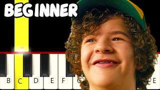 never ending story stranger things slow easy piano tutorial