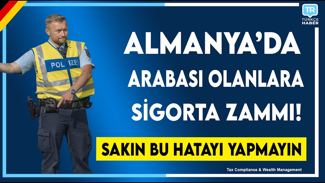 Almanya’da Araç Sahiplerine Kötü Haber: 2026 Sigorta Bedelleri ve İl İl Kaza Oranları Açıklandı!