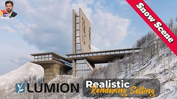 LUMION RENDER TUTORIAL: 3D EXTERIOR RENDER of a Heighted Building Winter Scene. #lumion #sketchup