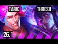 TARIC & Corki vs THRESH & Smolder (SUP) | EUNE Master | 26.1