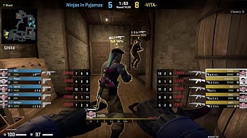 CS:GO POV Demo Vitality ZywOo (29/18) vs NiP (de_inferno)
