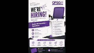 We’re Hiring | Senior HR Executive – Operations #WeAreHiring #HRJobs #SeniorHRExecutive #HROperation