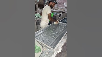 Making Gypsum Ceiling Tiles Manufacturing Art Design.