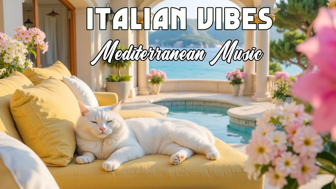 🎶 Italian Vibes & Mediterranean Music 🎶 2+ Hours Scenic Amalfi Coast & Lake Como Relaxation 4K
