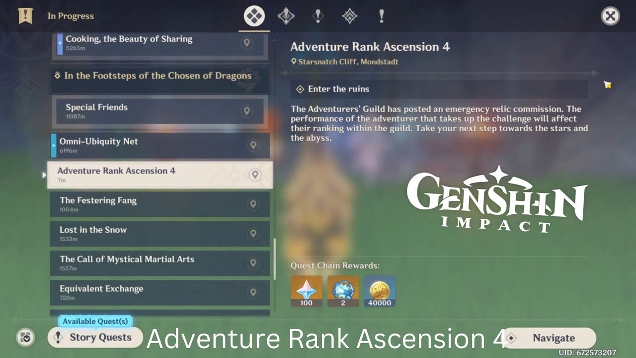 Adventure Rank Ascension 4 - Genshin - Floribel999 - YouTube