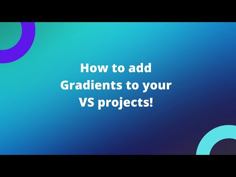 How to add Gradients to your Visual Studio Projects! (Short tutorial, by C#)