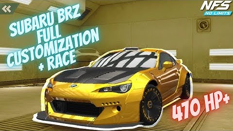 NFS No Limits : SUBARU BRZ Full customization + race