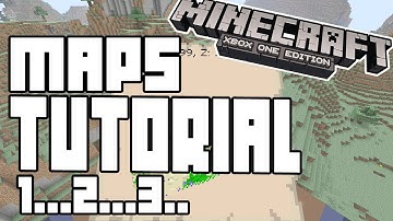 Minecraft Xbox One,PS4 Edition - HOW TO VIEW MAP SIZE - TUTORIAL