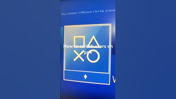 How to switch users on ps4