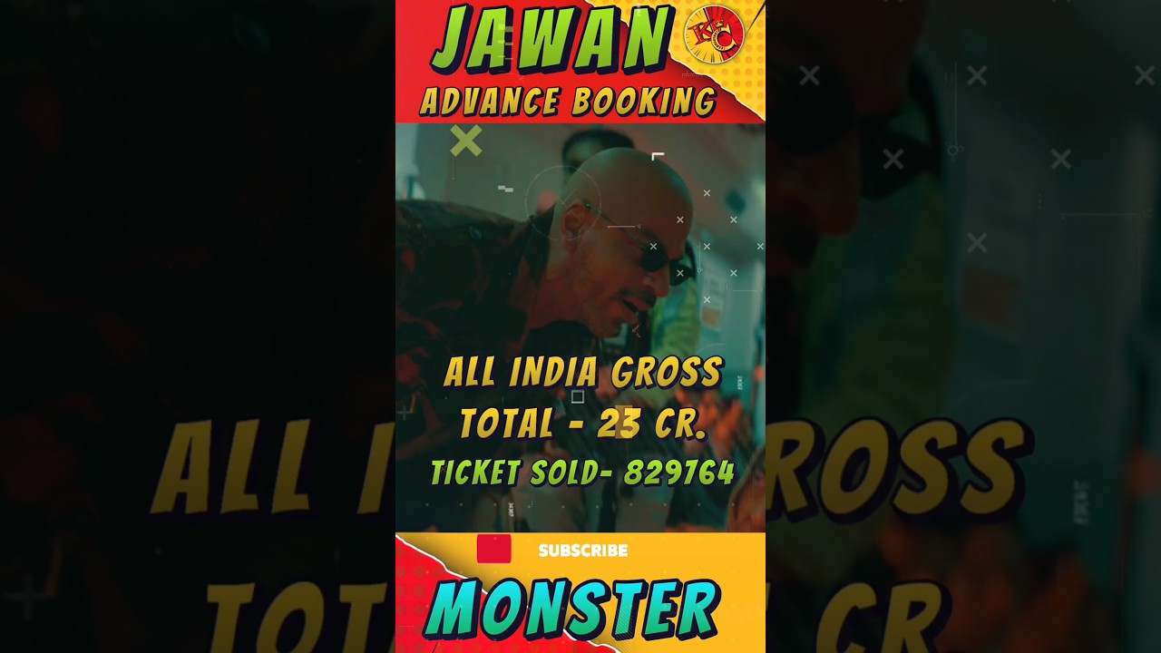 JAWAN FIRST DAY ADVANCE BOOKING REPORT 🤑 MONSTER 🤯 