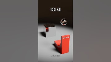 8000 Shiny Cubes Satisfying Collapse by 100 Kg Ball #satisfying #animation #blender3d #3dart