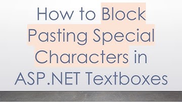 How to Block Pasting Special Characters in ASP.NET Textboxes