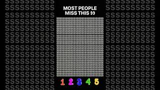 Only 1% can spot the hidden 5 in time 👀🔥