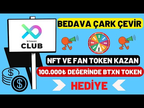 Bitexen Clup Ücretsiz Çark Çevir (NFT & FAN TOKEN ) Kazan + Tüm NFT'leri Topla 100.000₺ Kazan