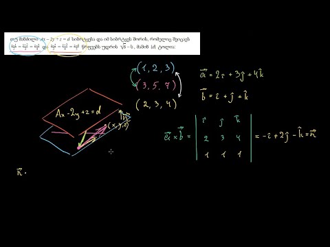 სიბრტყეებს შორის მანძილი