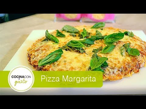 Pizza Margarita con masa integral