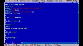 ds lab program 3 insertion sort