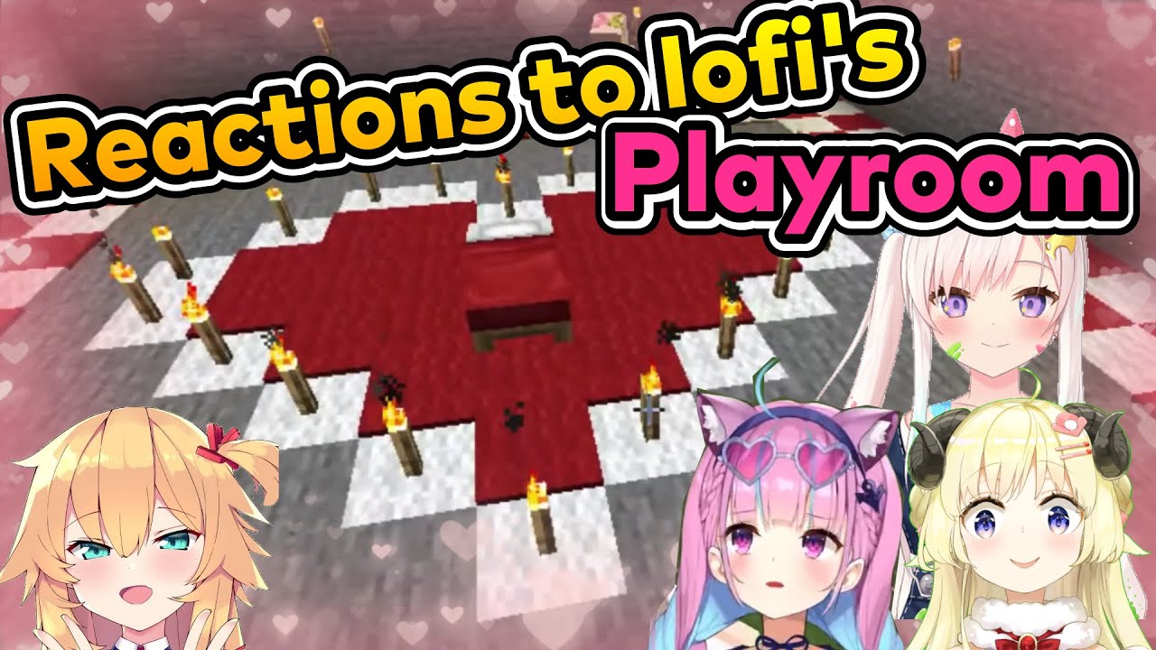 [Eng Sub] Reactions to Iofi's playroom (Minato Aqua/Akai Haato/Tsunomaki Watame)[Hololive]