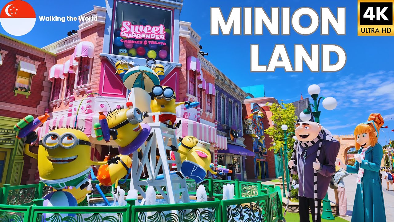 World's NEWEST Minion Land | FULL Tour of ALL Rides & Attractions | Universal Studios Singapore [4K]