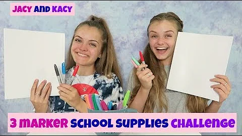 3 Marker School Supplies Challenge ~ Fun Back to S...