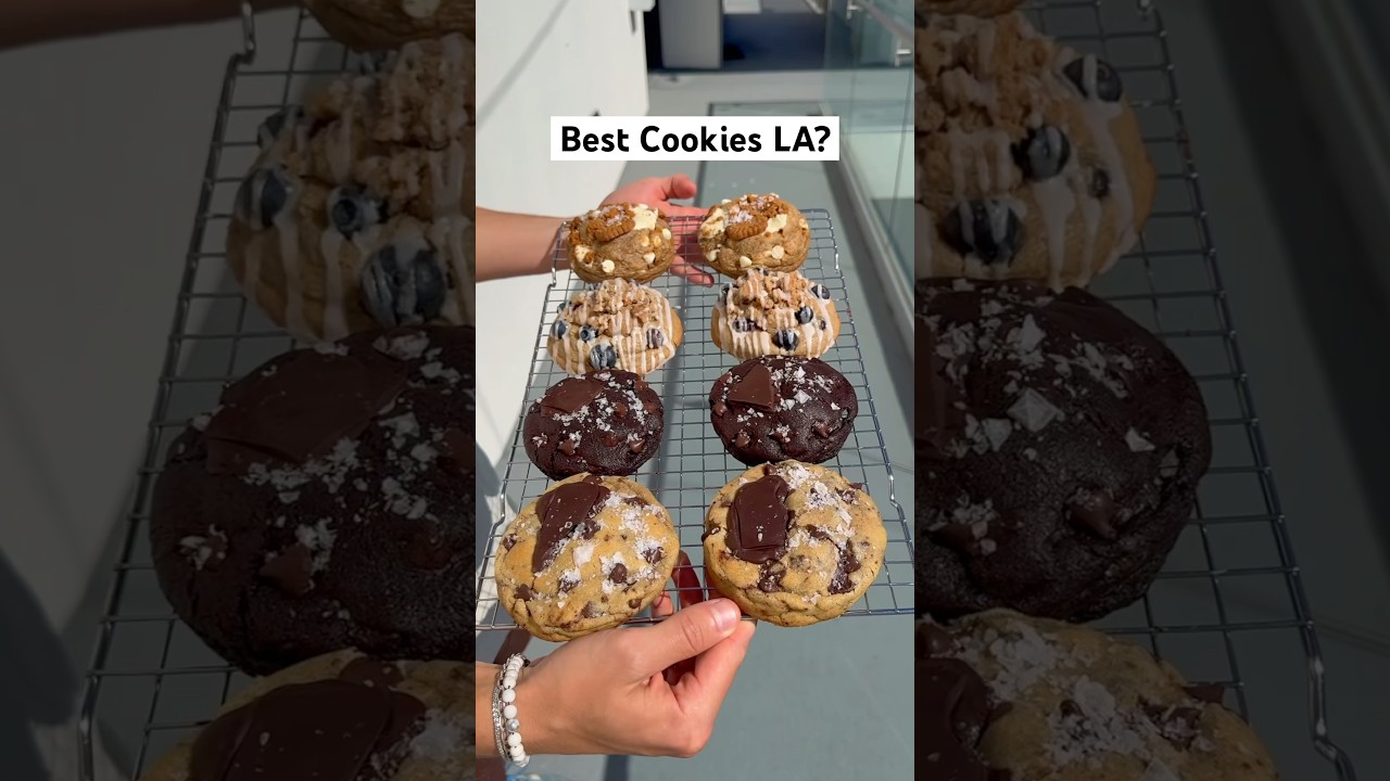 Trying what people say are the best new cookies in LA PT. 1 📍baked so cal #cookies #food