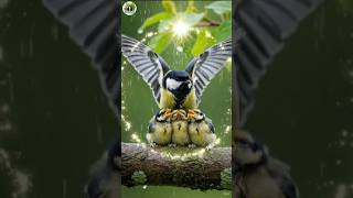 MAGICAL Bird Lights Up the Rain with STARBURST Wings! ✨ #NatureArchitecture  #SleekBird #birds #bird