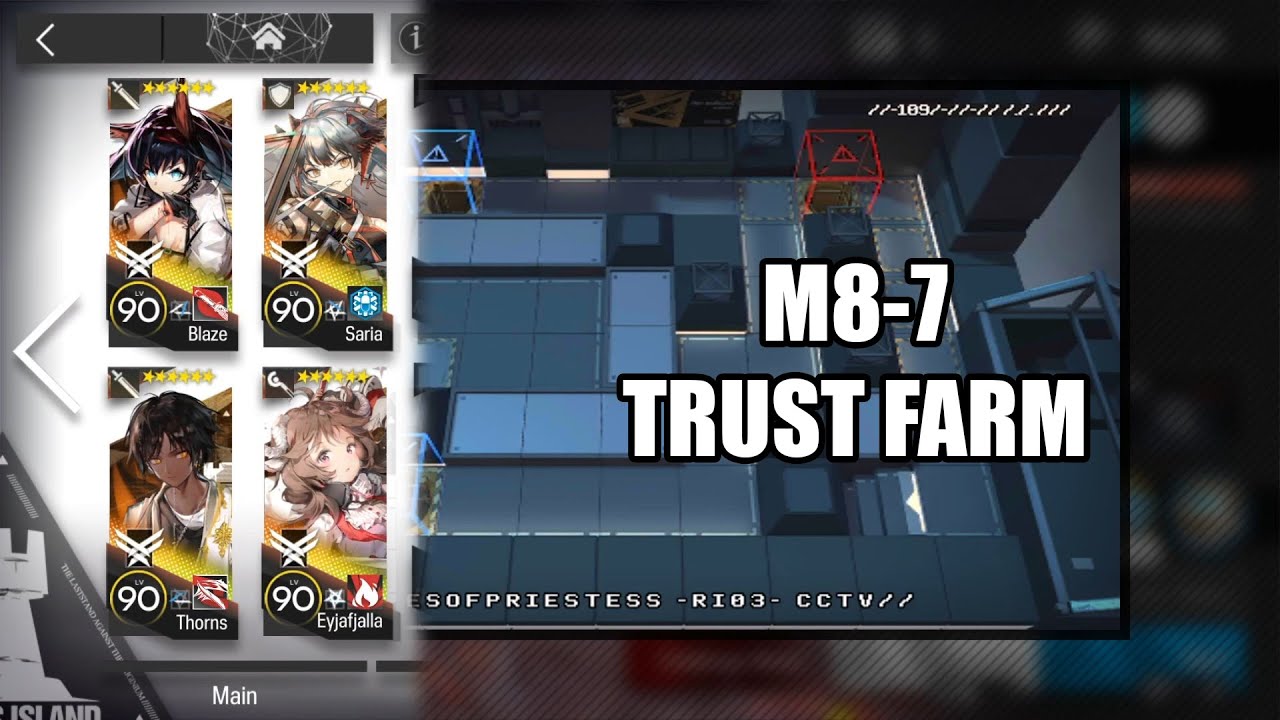 【明日方舟】【Arknights】【Trust Farm】M87 (T2 Oriron/T3 Sugar) (4 Operators