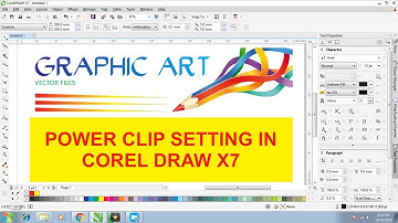 power clip settting in corel draw x7
