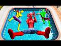 RED SPIDERMAN VS PINK SPIDERMAN VS YELLOW SPIDERMAN CRAZY JUMPS/FALLS #4 (GTA 5 Spider-Man Fails)