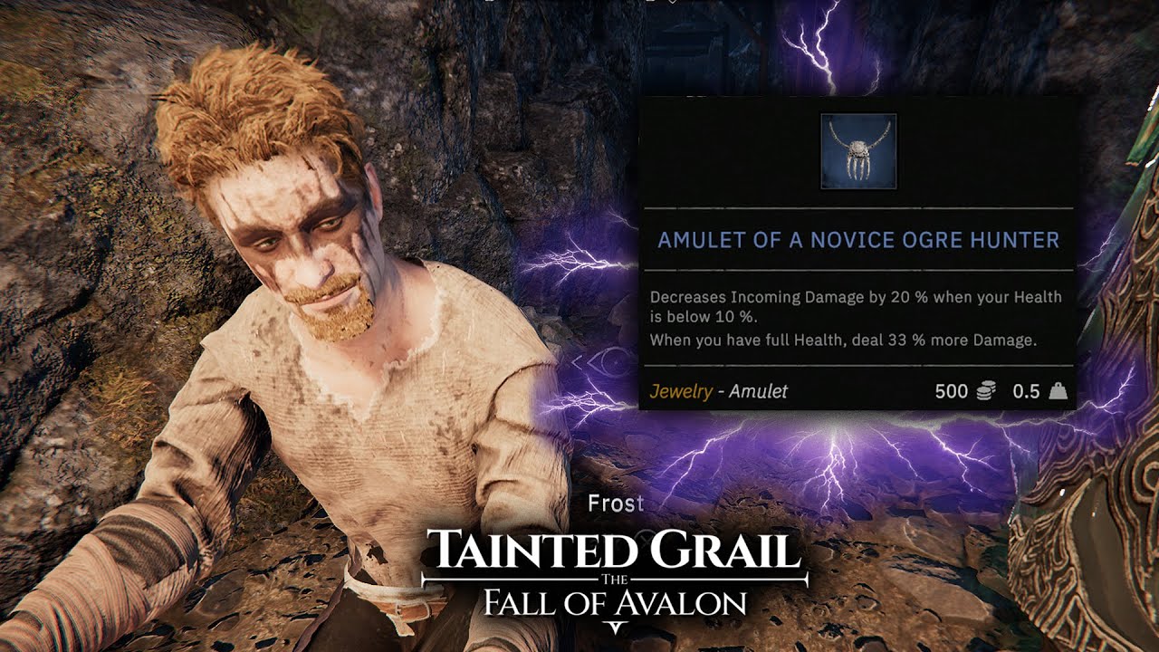 Как получить амулет начинающего охотника на огров в Tainted Grail: Fall of the Avalon