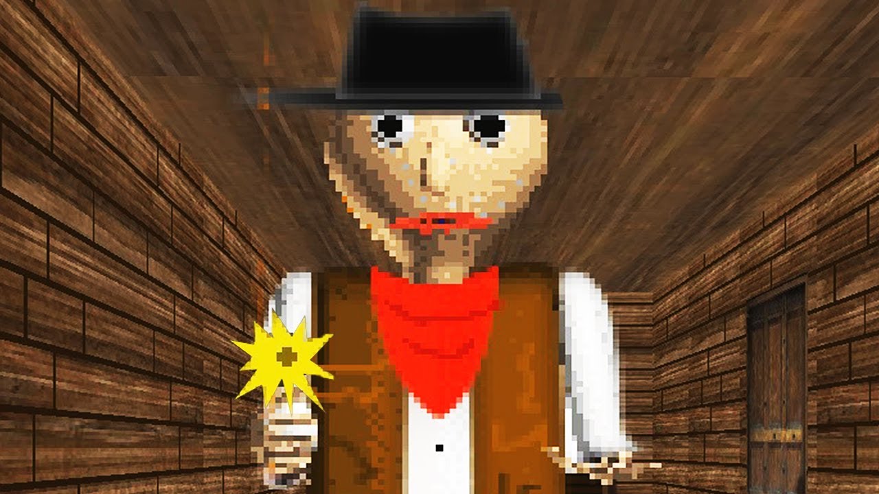 Cowboy Baldi And His Gang Of Misfits Baldi S Basics In Education Learning Wild West Mod Vloggest - baldi basics roblox molly