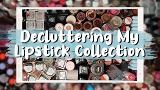 Reorganizing & Decluttering My Lipstick Collection + lots of swatches | Julia Adams