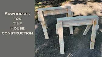 Cheap DIY Sawhorses for House Construction