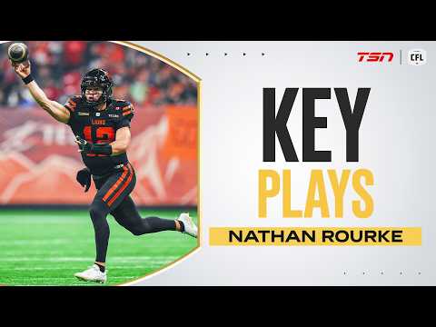 NATHAN ROURKE'S KEY PLAYS FROM WEEK 19 | CFL Highlights