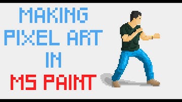 Making pixel art in Ms Paint
