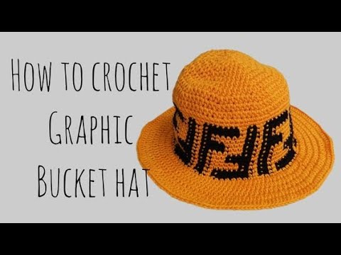 Fendi Ff Logo Crochet Bucket Hat in Natural