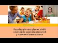 Реалізація наскрізних ліній ключових компетентностей у навчанні математики