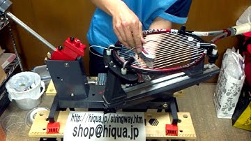 StringwayストリングウェイML100　THフライングクランプガット張り機