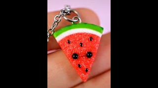 Watermelon ? from Polymer clay l polymer clay keychain I charms l Elegant Girl.