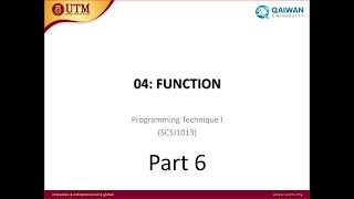 Chapter 4  (part 6/7): Overloading