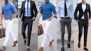 Navy Blue shirt Best Color Combination Outfit For Men || Latest Men Formal Wear 2021 | Men Fashion