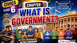 Civics class -6 chapter-3 what is government ?NCERT book explanation in hindi #ad #shorts #education
