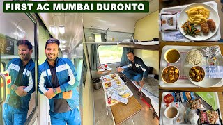 Premium First ac Food and services of New Delhi Mumbai Duronto express