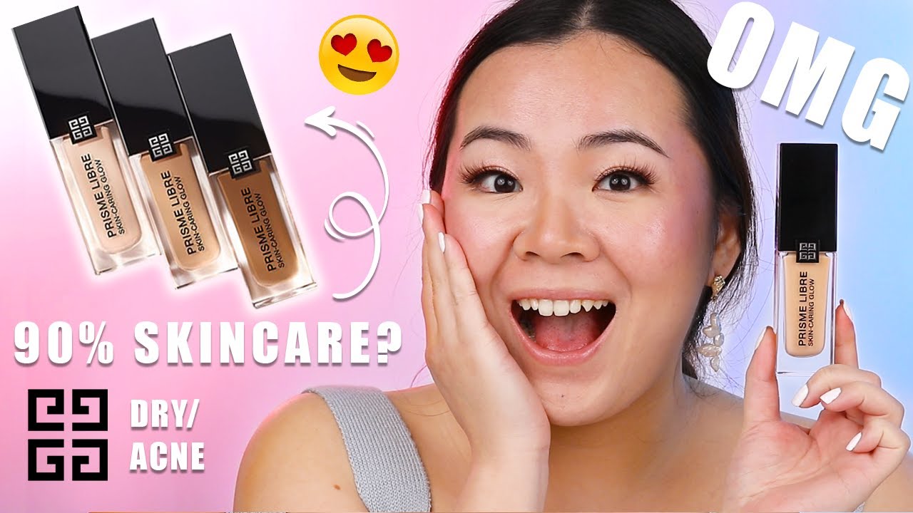 Givenchy Prisme Libre Skin-Caring Glow Foundation Review - YouTube