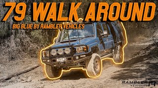 RAMBLER VEHICLES- Walk Around - Blue Toyota Landcruiser 79 Series