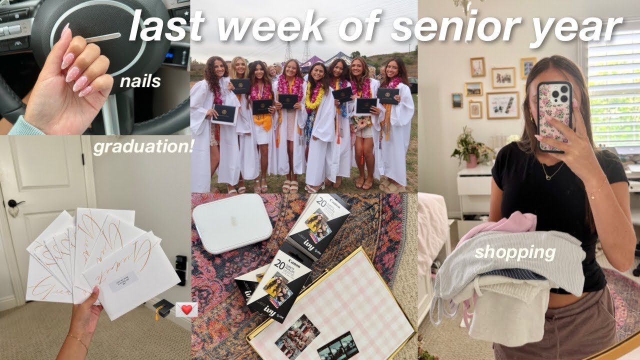 LAST WEEK OF HIGH SCHOOL VLOG 👩‍🎓💌