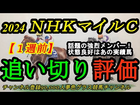 【1週前追い切り評価】NHKマイルカップ2024！話題の強烈メンバー揃った1戦！状態良さそうなのはあの実績馬？