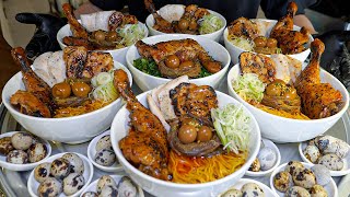 Amazing Japanese chicken Ramen!! it sells 4 tons of chicken per month  Korean street food