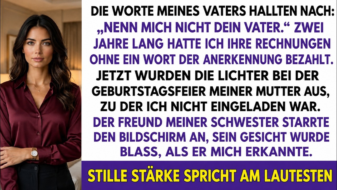 Mein Vater rief an einem gewöhnlichen Dienstag an und sagte: „Jessica bringt ihren Freund zum Geburtstag deiner Mutter mit. Deine Arbeit, na ja, darüber zu reden ist nicht angenehm. Es ist besser,...